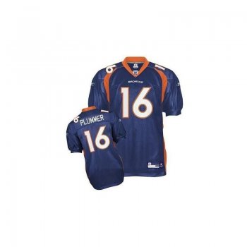 Men's Cheap Jake Plummer Broncos #16 Dark Blue Jersey From China