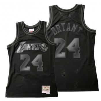 Lakers Kobe Bryant Black Throwback Tonal Hardwood Classics Jersey