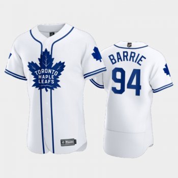 Men's Maple Leafs Tyson Barrie #94 2020 NHL X MLB Crossover White Jersey