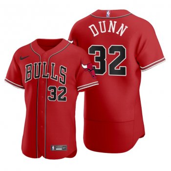 Kris Dunn #32 Bulls Baseball Jerseys 2020 NBA X MLB Crossover Edition