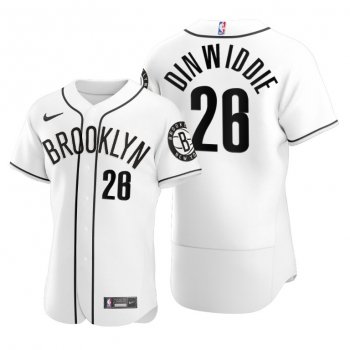 Spencer Dinwiddie #26 Nets Baseball Jerseys 2020 NBA X MLB Crossover Edition