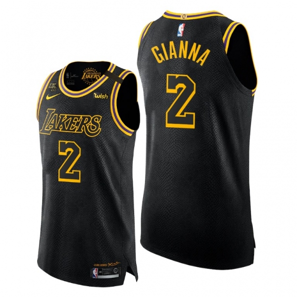 Gianna Bryant #2 Lakers Black Mamba Inspired Authentic Jersey 2020 Honors Kobe