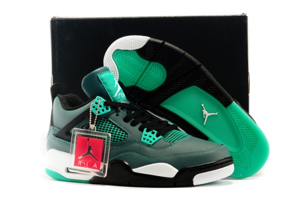 Running weapon Cheap Wholesale Nike Shoes Air Jordan 4 Teal Mens-ID453