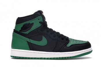 Men's Air Jordan AJ Retro High Pine Green Black-ID3