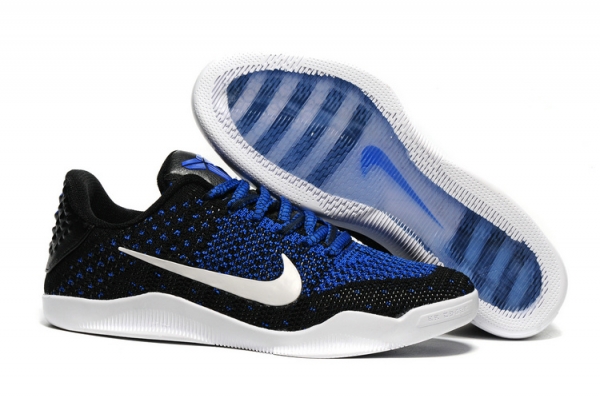 Running weapon Cheap Nike Kobe Bryant 11 Knitted Blue/Black/White-ID1878