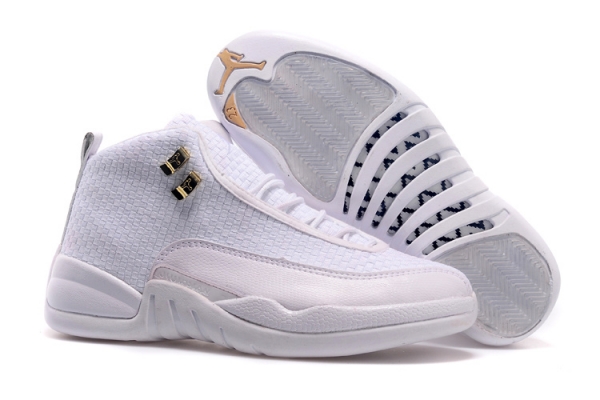 Running weapon Cheap Wholesale Nike Shoes Air Jordan 12 Future All White-ID268