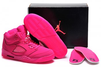 Running weapon Cheap Wholesale Nike Shoes Air Jordan 5 Hyper Pink for Women-ID887