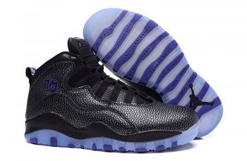 Running weapon Cheap Air Jordan 10 Shoes Retro Women Black/Purple-ID769