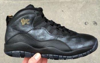 Running weapon Cheap Wholesale Air Jordan 10 Shoes Retro Men Black/Golden-ID143