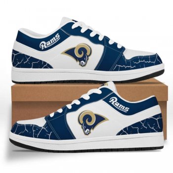 Men's Los Angeles Rams AJ Low Top Leather Sneakers 001-ID623