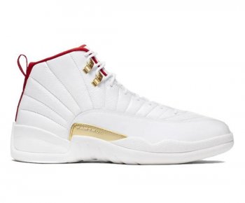 Men's Air Jordan 12 Retro WHITE/UNIVERSITY RED 201912126688-ID230