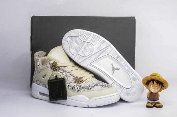 Running weapon Cheap Wholesale Air Jordan 4 Shoes Retro Beige-ID450