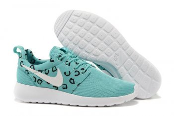 Running weapon Cheap Nike Roshe Run Print Shoes Men Acid Blue-ID2193