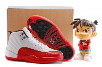 Running weapon Cheap Air Jordan 12 Retro Shoes Men Official Red/White-ID251