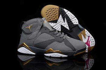 Running weapon Air Jordan 7 Retro Black/Golden Cheap Wholesale Nike Shoes-ID911