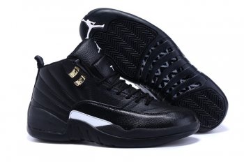 Running weapon Cheap Wholesale Nike Shoes Air Jordan 12 Retro Black/White-ID270