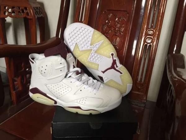 Running weapon Air Jordan 6 Maroon Shoes Men Cheap Wholesale-ID533