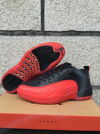 Running weapon Cheap Wholesale Air Jordan 12 Retro Low Red/Black-ID255