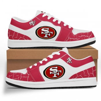 Men's San Francisco 49ers AJ Low Top Leather Sneakers 001-ID632