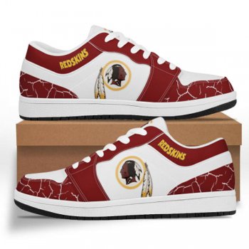 Men's Washington Redskins AJ Low Top Leather Sneakers 001-ID636