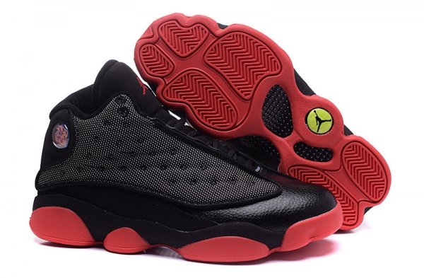 Running weapon Cheap Wholesale Nike Shoes Air Jordan 13 Black/Red-ID323