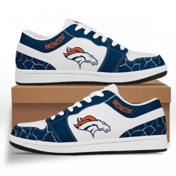 Men's Denver Broncos AJ Low Top Leather Sneakers 001-ID614