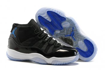 Running weapon Cheap Air Jordan 11 Black/Blue Shoes Retro Men-ID195