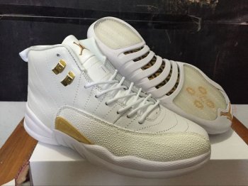 Running weapon Newest White Air Jordan 12 OVO Shoes Retro Men Cheap-ID275