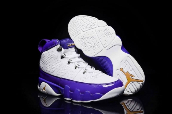 Running weapon Wholesale Air Jordan 9 Shoes Retro White/Purple-ID603