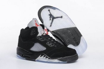 Running weapon Cheap Air Jordan 5 Shoes Retro Women Black-ID884