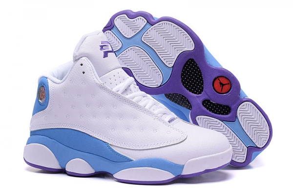 Running weapon China Air Jordan 13 Chris Paul White/Blue/Purple-ID330