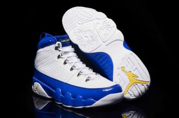 Running weapon Wholesale Air Jordan 9 Shoes Retro White/Blue-ID602