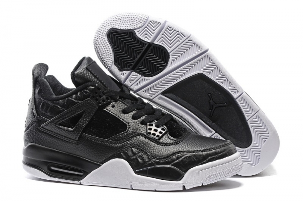 Running weapon Cheap Mens Air Jordan 4 Horse Hair Black/White-ID446