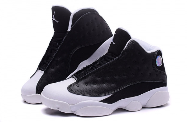 Running weapon Cheap Wholesale Nike Shoes Air Jordan 13 Black/White-ID324