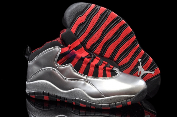 Running weapon Air Jordan 10 Silver Shoes Retro Wholesale from China-ID136