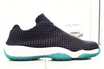 Running weapon Air Jordan Future Black and Teal Shoes Women-ID946