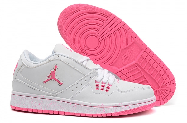 Running weapon Cheap Air Jordan 1 Women's Retro Shoes White/Pink-ID721