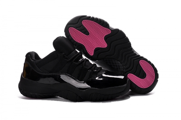 Running weapon Cheap Wholesale Air Jordan 11 Retro Men Black/Pink-ID203