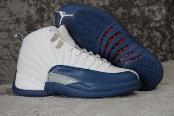 Running weapon Cheap Air Jordan 12 French Blue Shoes Retro Women-ID815