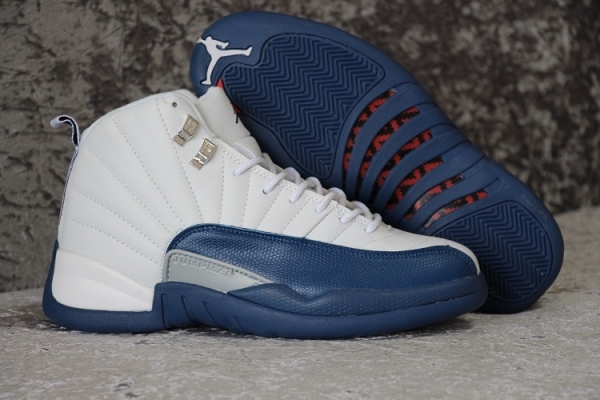 Running weapon Cheap Air Jordan 12 French Blue Shoes Retro Women-ID815