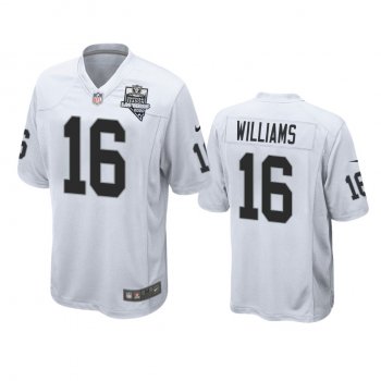 Men's Las Vegas Raiders Tyrell Williams White 2020 Inaugural Season Game Jersey