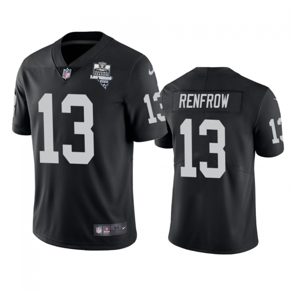 Men's Las Vegas Raiders Hunter Renfrow Black 2020 Inaugural Season Vapor Limited Jersey