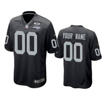 Men's Las Vegas Raiders Custom Black 2020 Inaugural Season Game Jersey