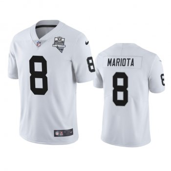 Men's Las Vegas Raiders Marcus Mariota White 2020 Inaugural Season Vapor Limited Jersey