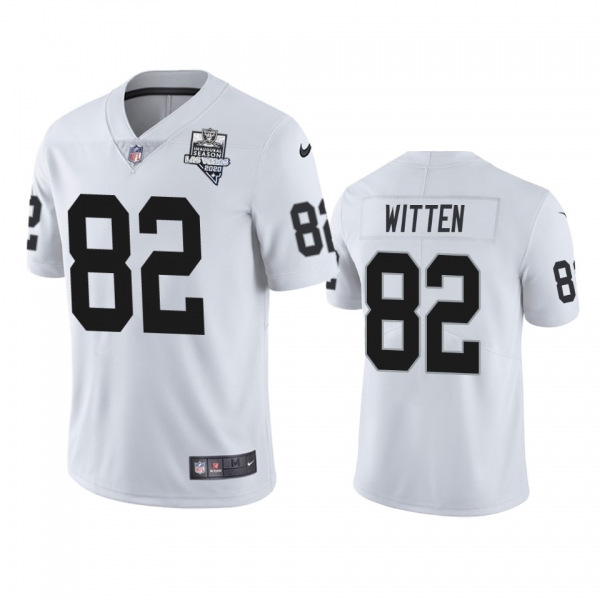 Men's Las Vegas Raiders Jason Witten White 2020 Inaugural Season Vapor Limited Jersey