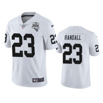 Men's Las Vegas Raiders Damarious Randall White 2020 Inaugural Season Vapor Limited Jersey