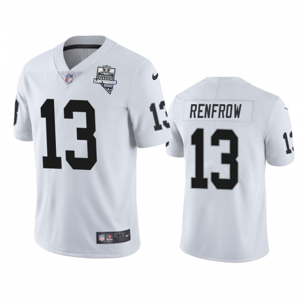 Men's Las Vegas Raiders Hunter Renfrow White 2020 Inaugural Season Vapor Limited Jersey