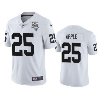 Men's Las Vegas Raiders Eli Apple White 2020 Inaugural Season Vapor Limited Jersey