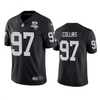 Men's Las Vegas Raiders Maliek Collins Black 2020 Inaugural Season Vapor Limited Jersey