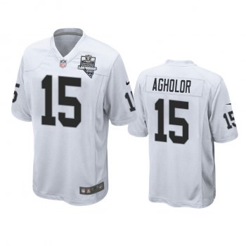 Men's Las Vegas Raiders Nelson Agholor White 2020 Inaugural Season Game Jersey